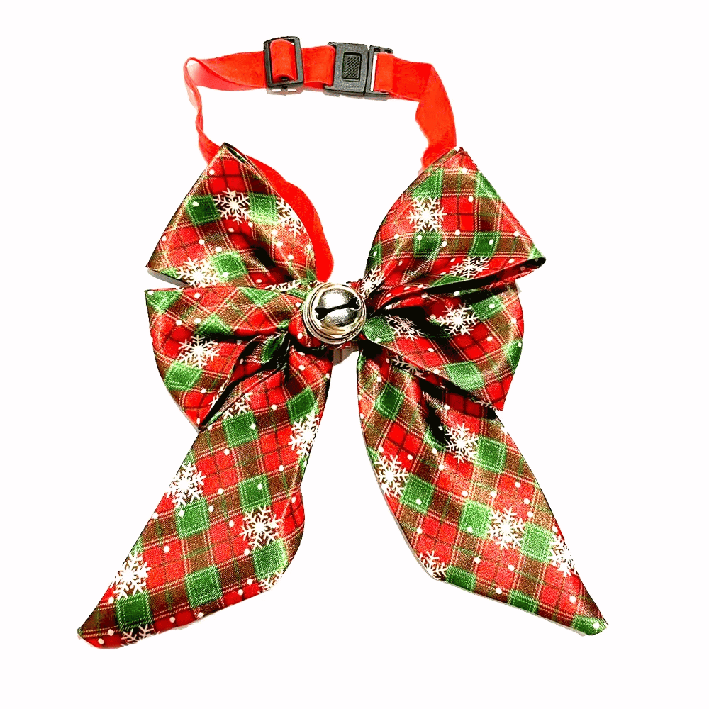 Christmas Plaid Sailor Bow