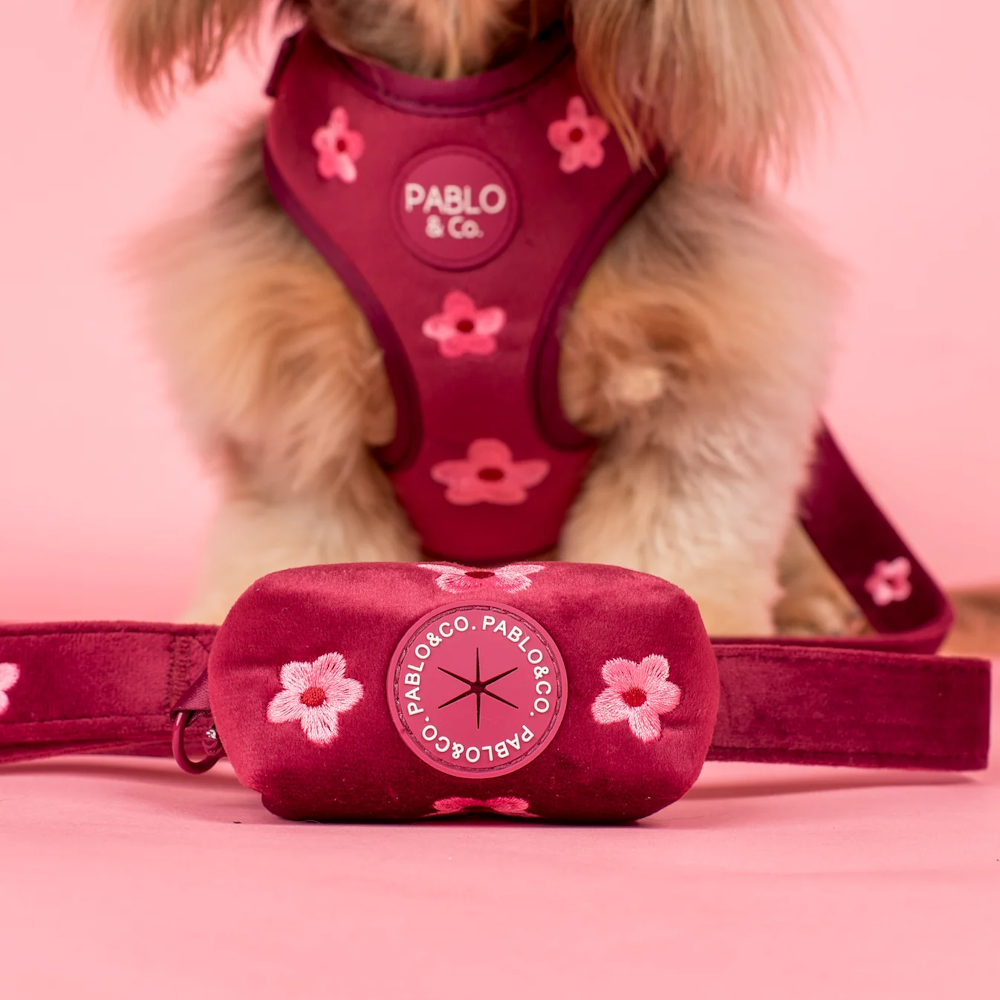 Pablo & Co Bloom Baby Bloom Poop Bag Holder Velvet