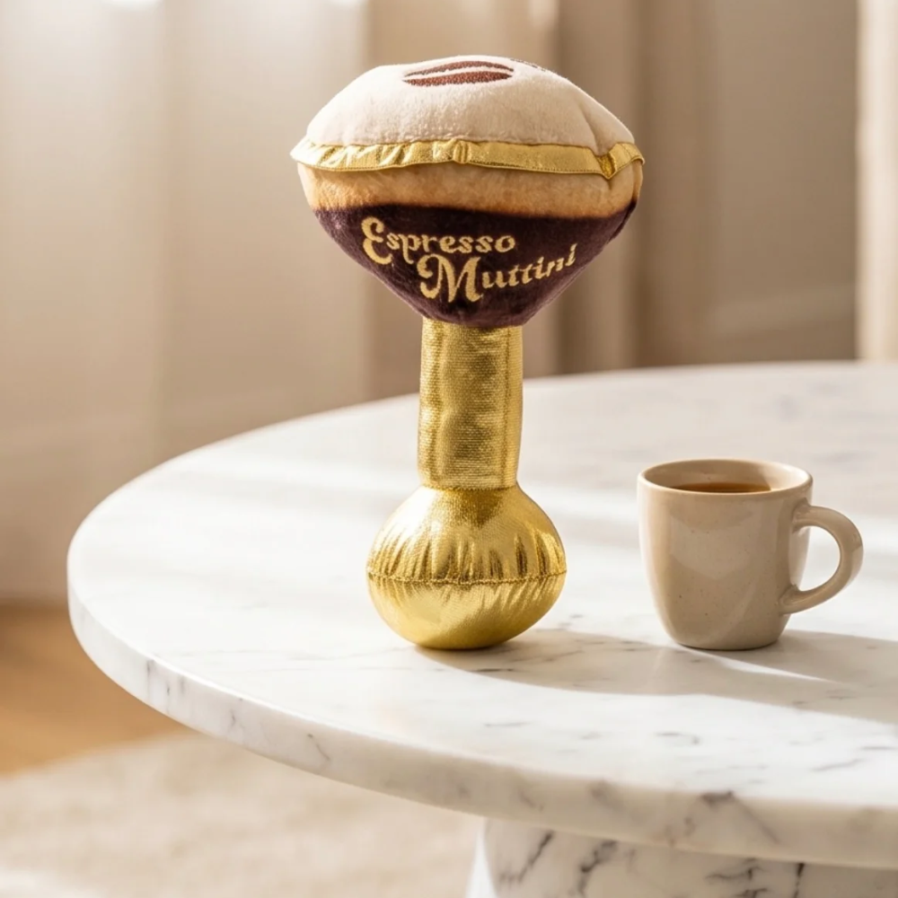 Espresso Muttini Dog Toy
