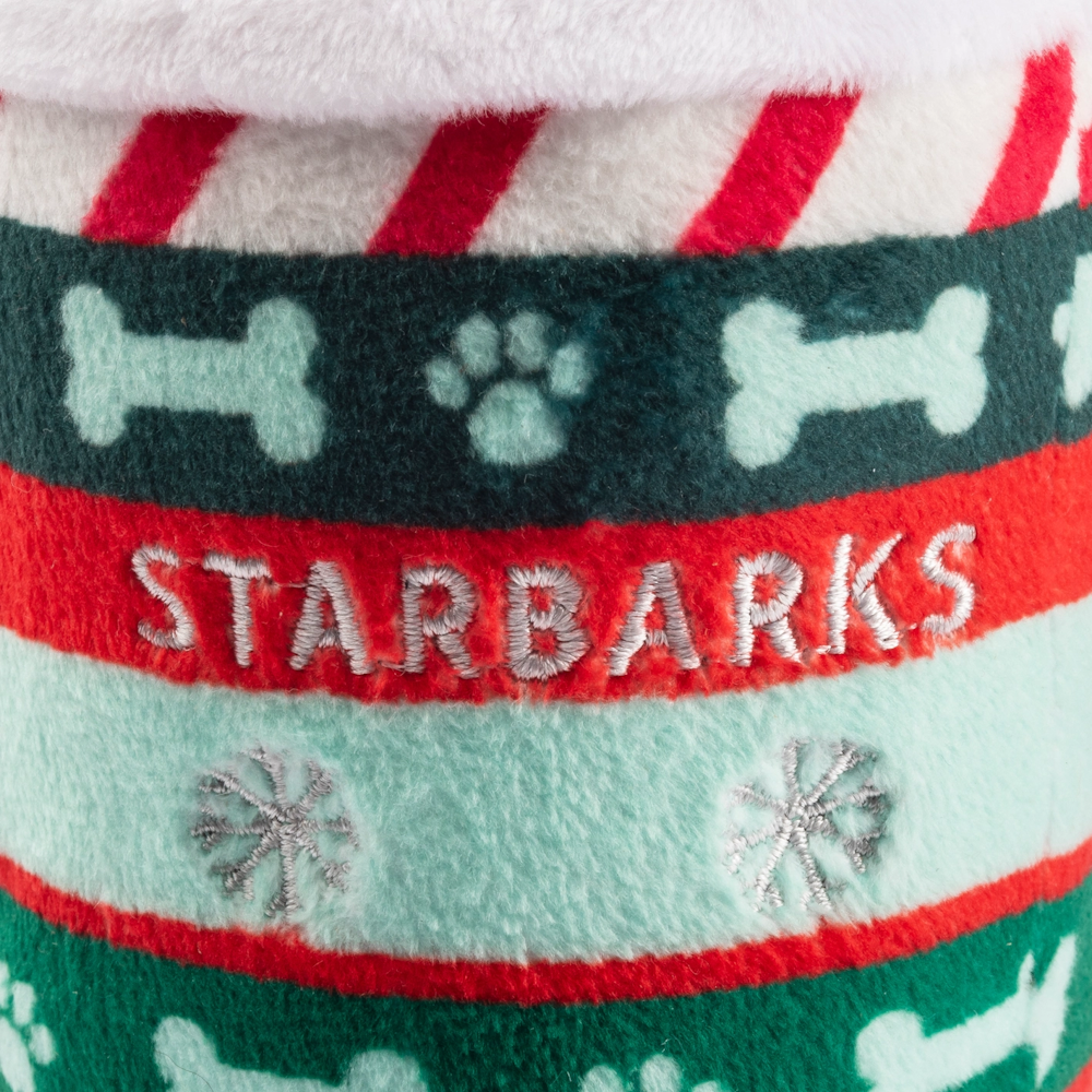 Ginger Bark Latte Christmas Plush Dog Toy