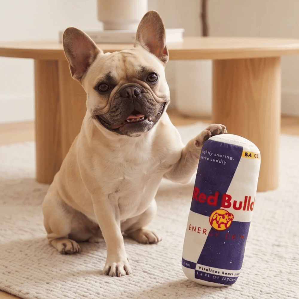 Red Bull Dog Energy Drink Dog Toy