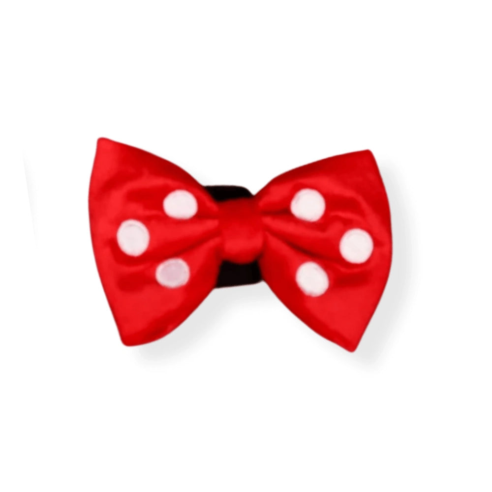 Pablo & Co Red Polka Dots Bow Tie Velvet