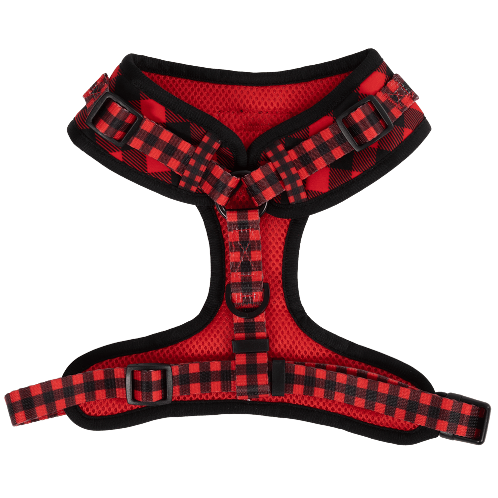 Big & Little Dogs Plaid to the Bone Adjustable Harness - Adjustable Harnesses from Big & Little Dogs at DoggyTopia