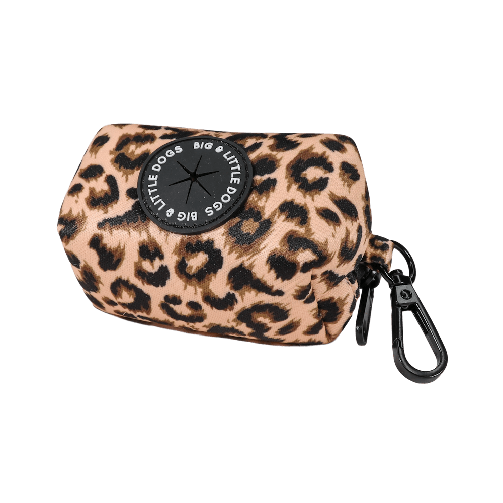 Big & Little Dogs Poop Bag Holder: Luxurious Leopard - Poop Bag Holders from Big & Little Dogs at DoggyTopia