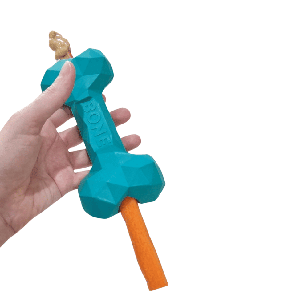Diamond Rubber Bone - Enrichment Toys from . at DoggyTopia