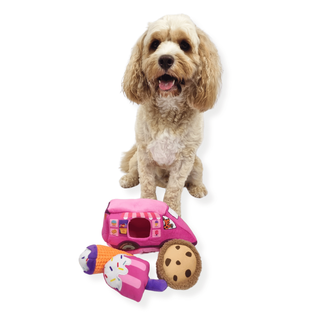 Dog Ice Cream Truck Burrow Toy - Interactive Toys from . at DoggyTopia