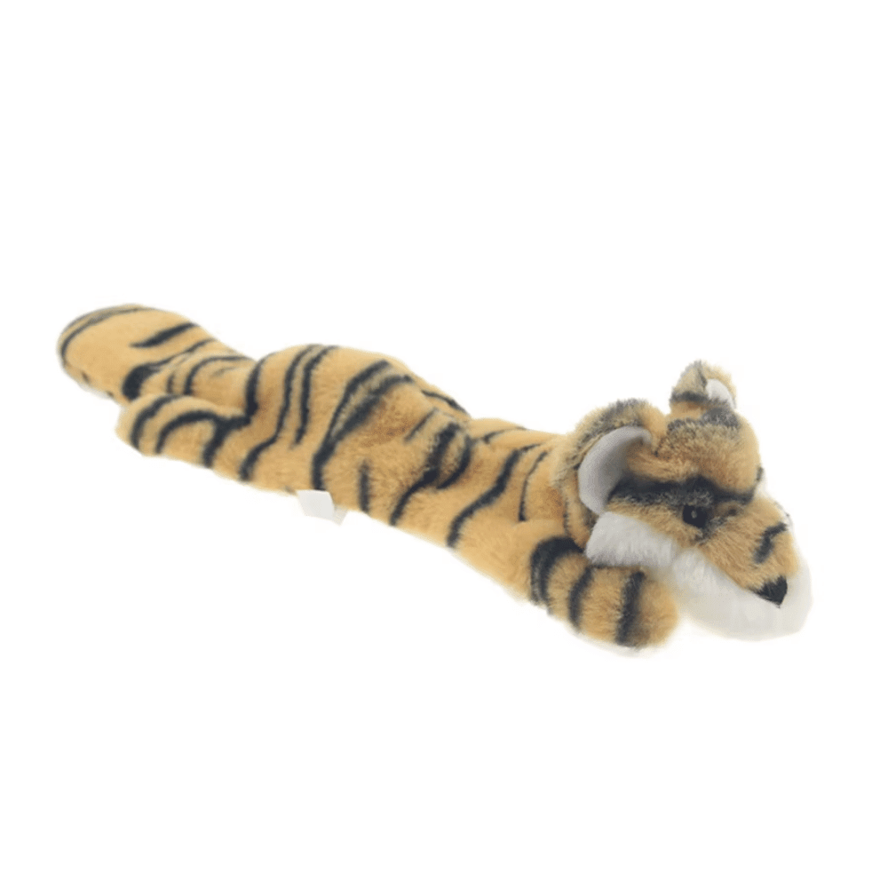 Floppy Tiger Plush Dog Toy - Plush Toys from . at DoggyTopia