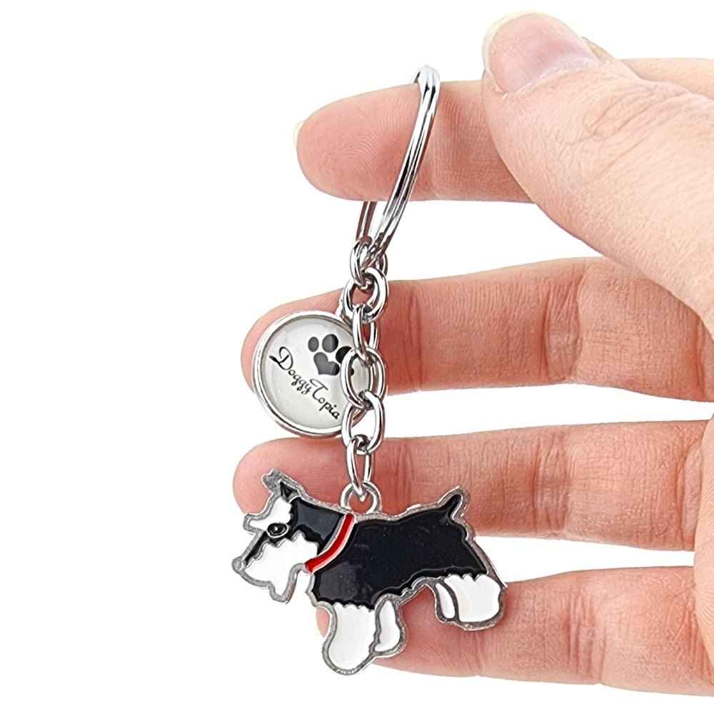 Key Ring Schnauzer - Key Rings from . at DoggyTopia