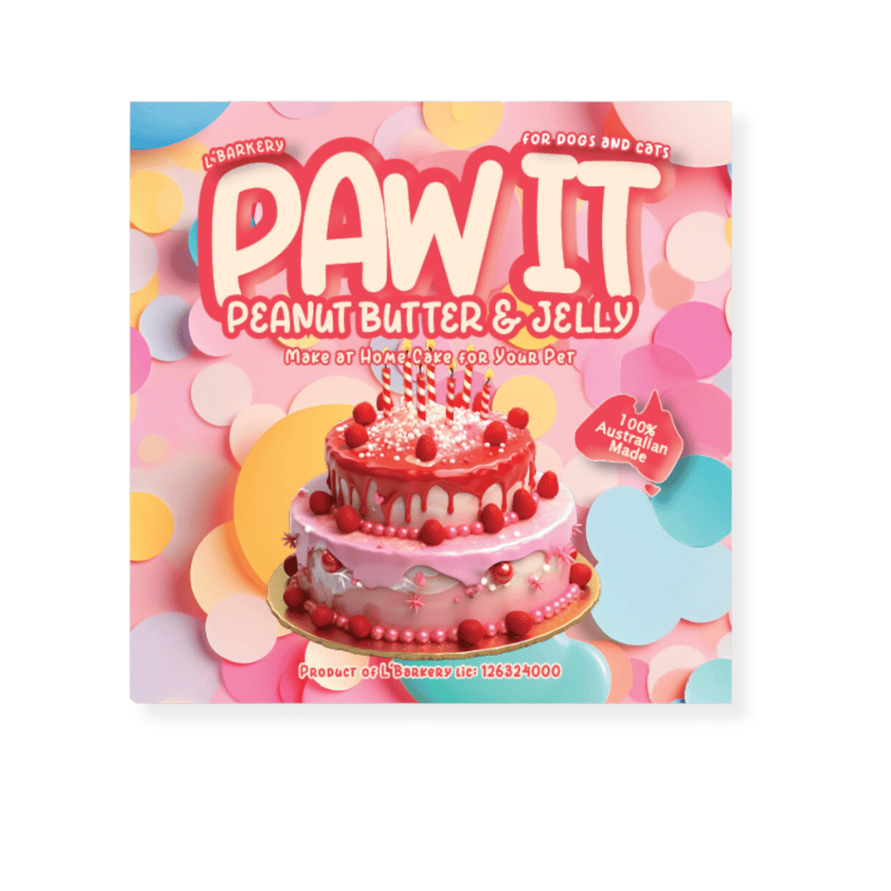 L'Barkery Peanut Butter & Jelly Cake Mix - Cake Mix from L'Barkery at DoggyTopia