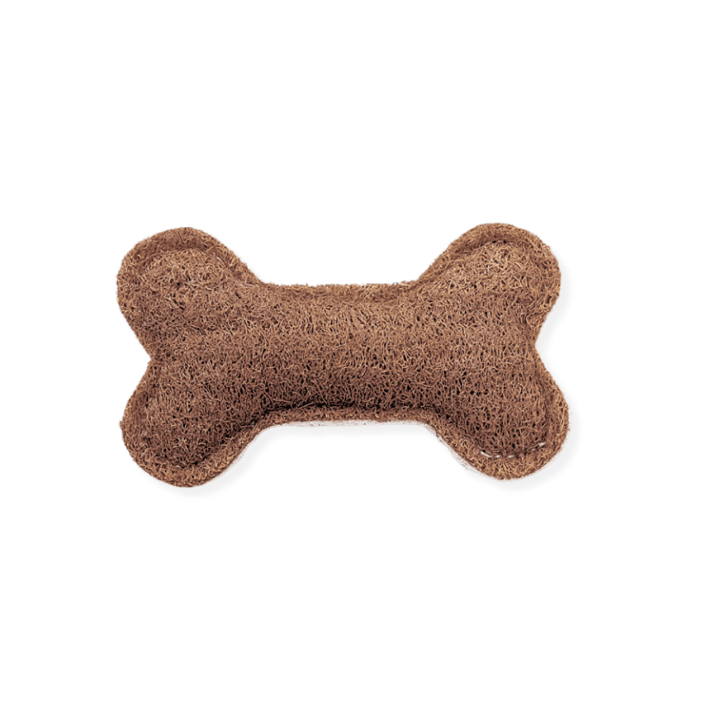 Loofah Bone Dental Toy - Medium - Dental Toys from . at DoggyTopia