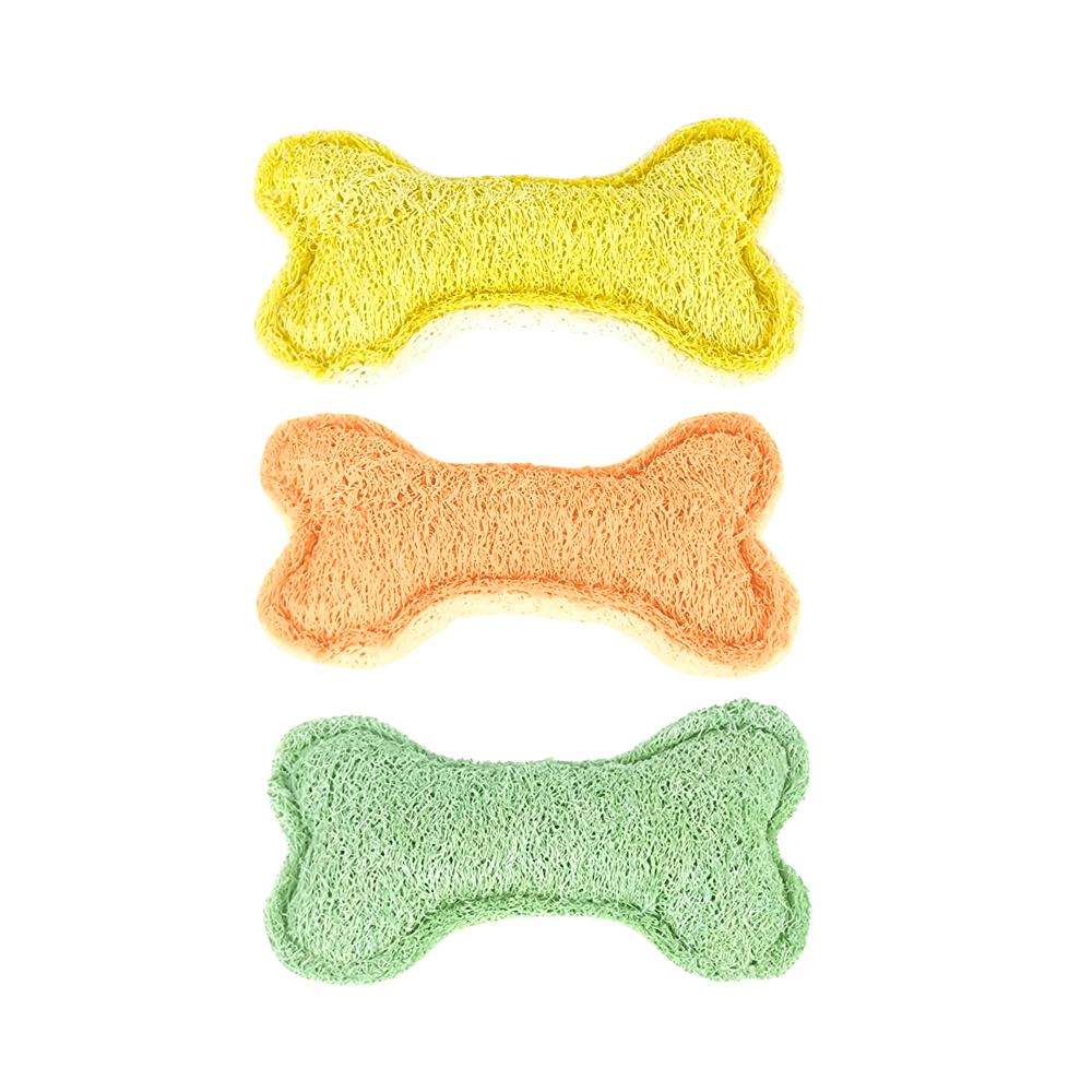 Loofah Bone Dental Toy - Small - Dental Toys from . at DoggyTopia