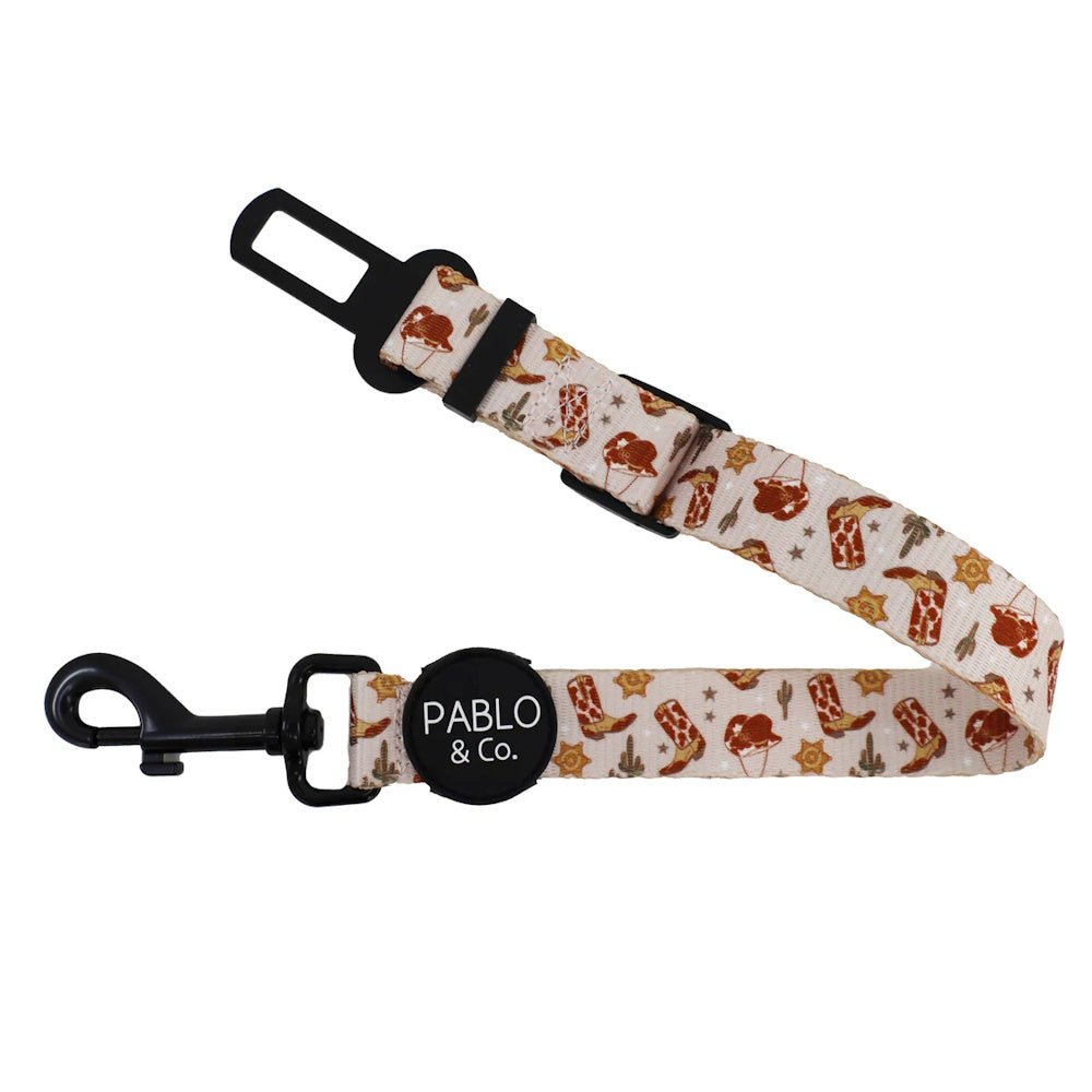 Pablo & Co Howdy Adjustable Car Restraint - Car Seat Belts from Pablo & Co at DoggyTopia
