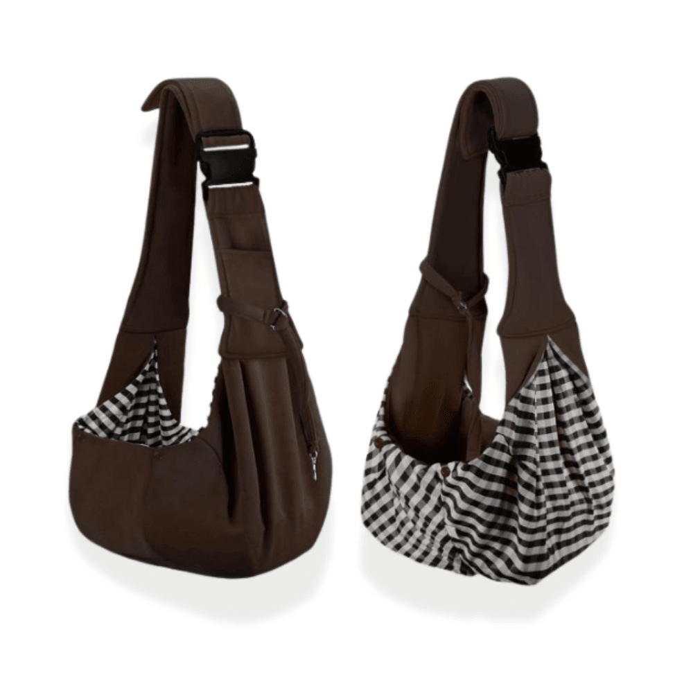 Pet Sling Carrier - Brown - Pet Sling Carrier from . at DoggyTopia