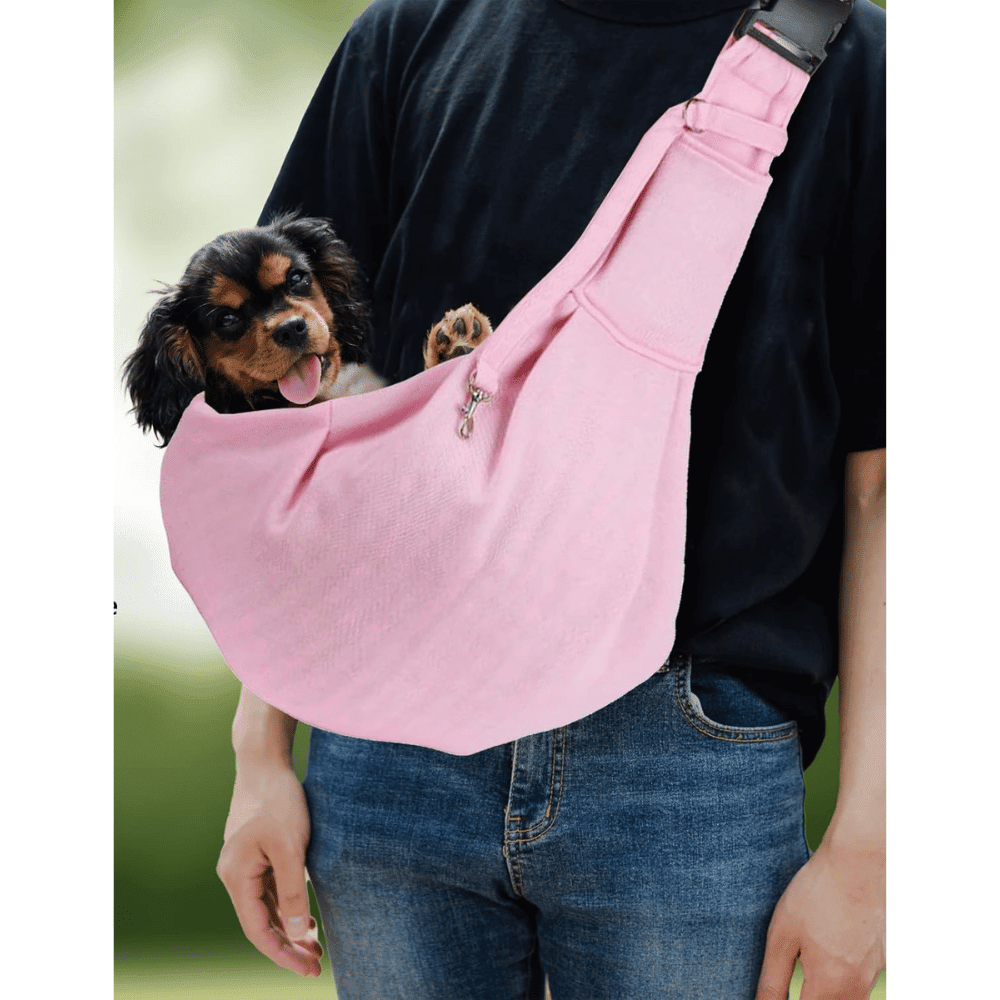 Pet Sling Carrier - Pink - Pet Sling Carrier from . at DoggyTopia