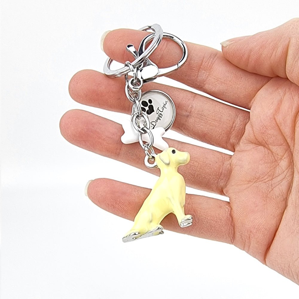 3D Golden Retriever Key Ring - Key Rings from Sale at DoggyTopia