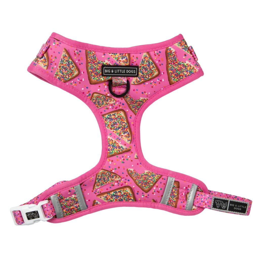 Big & Little Dogs Pink Fairy Bread Adjustable Harness - Adjustable Harnesses from Big & Little Dogs at DoggyTopia