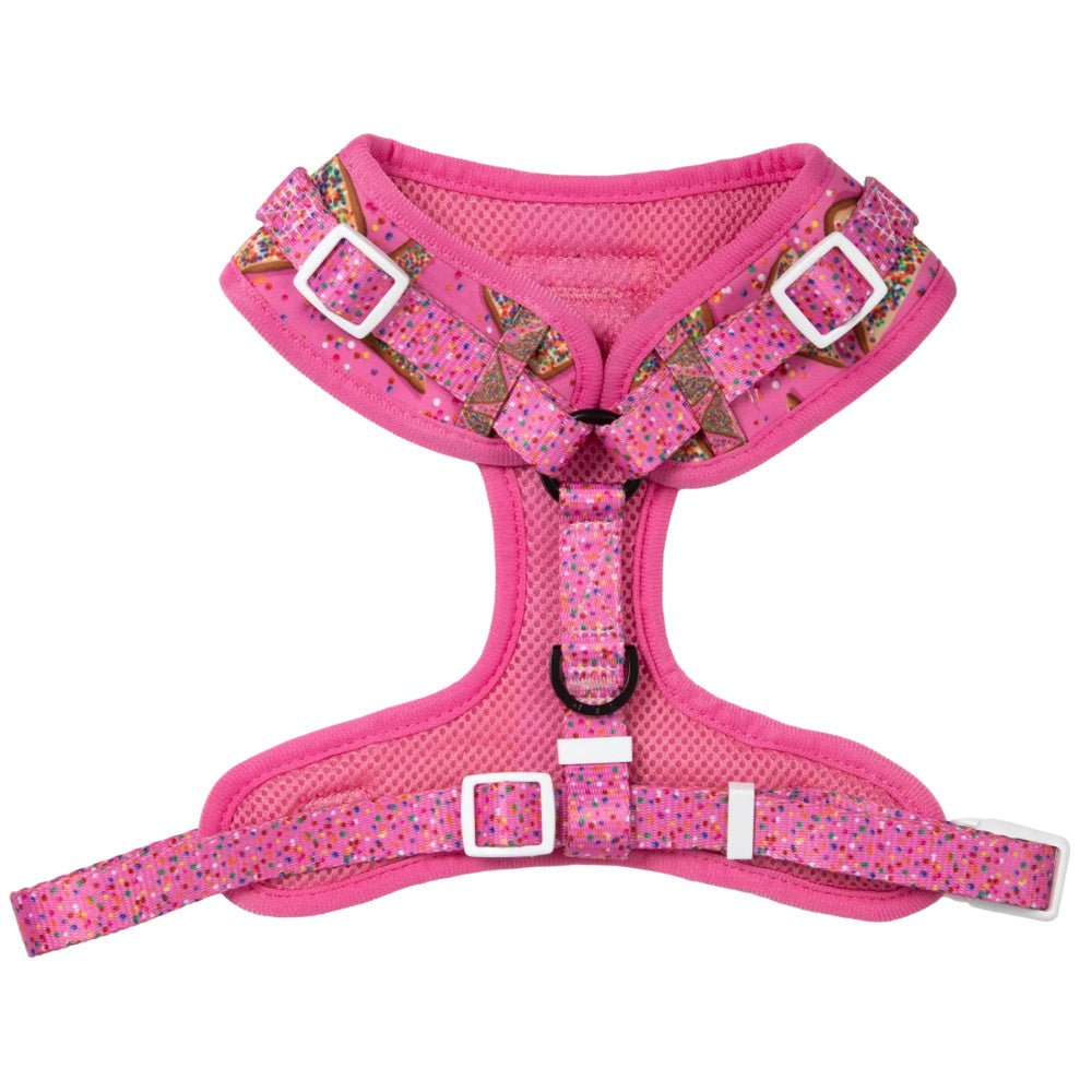 Big & Little Dogs Pink Fairy Bread Adjustable Harness - Adjustable Harnesses from Big & Little Dogs at DoggyTopia