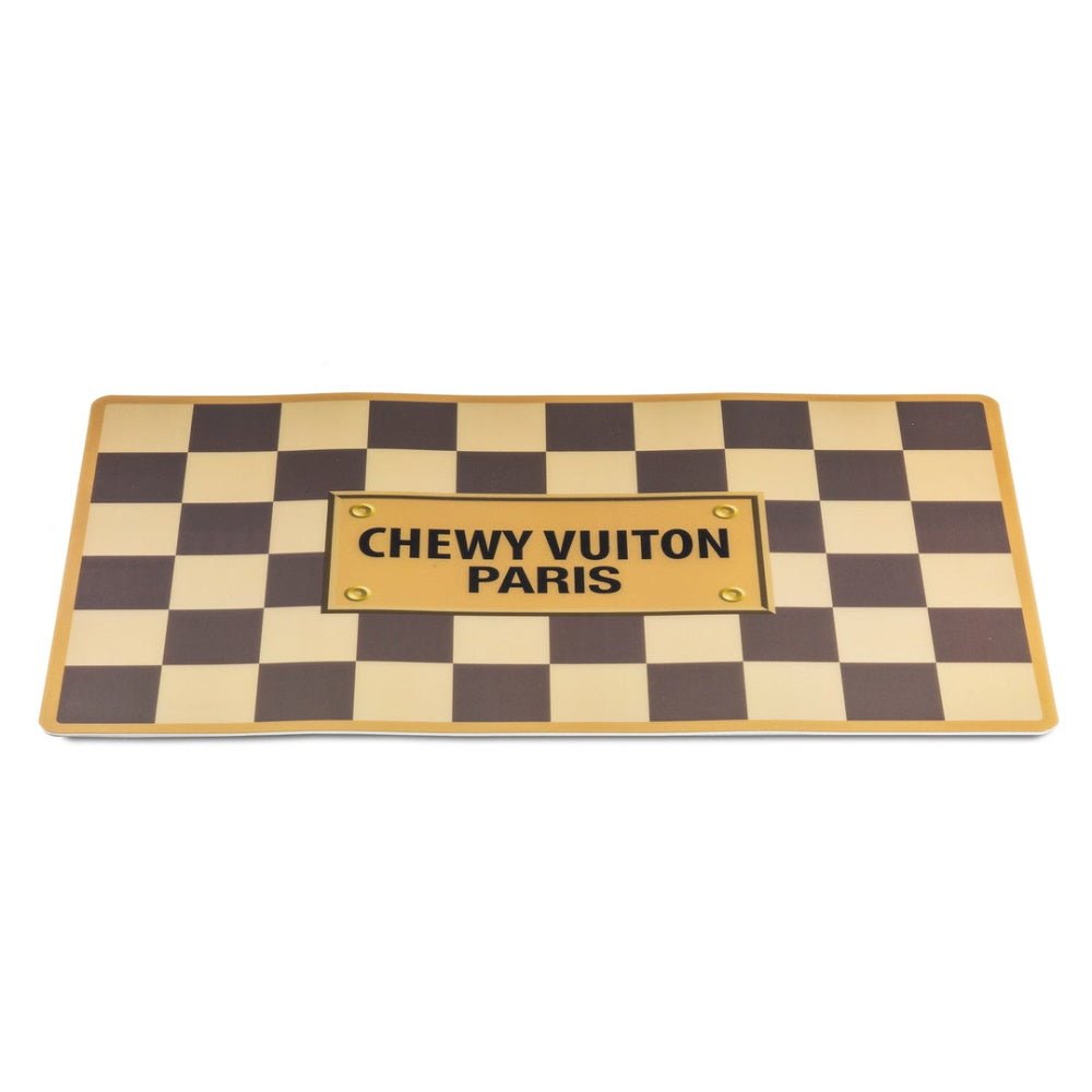 Checker Chewy Vuiton Placemat - Placemats from Haute Diggity Dog at DoggyTopia