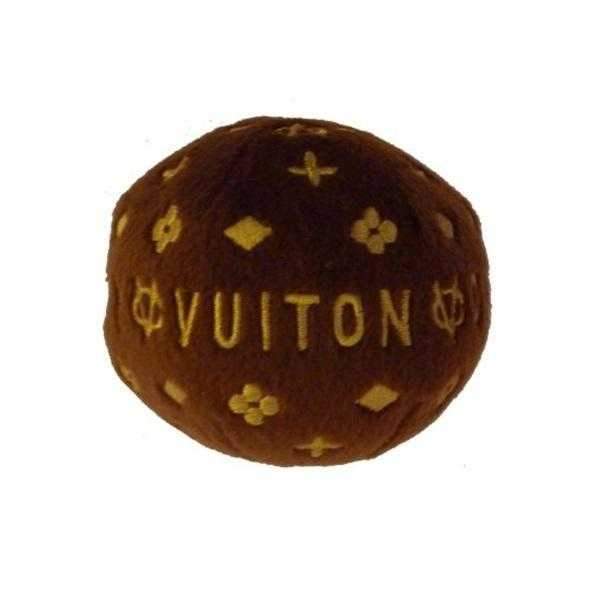 Chewy Vuiton Ball Dog Toy - Designer Toys from Dog Diggin Designs at DoggyTopia