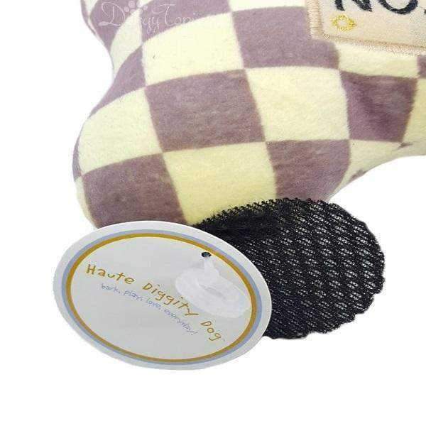 Chewy Vuiton Checker Bone Dog Toy - Designer Toys from Haute Diggity Dog at DoggyTopia