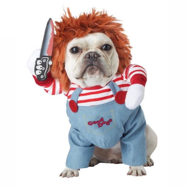 Chucky Dog Costume - Costumes from Halloween at DoggyTopia