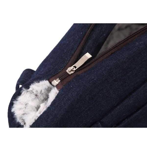 Classic Denim Luxury Dog Carrier - Dog Carriers from . at DoggyTopia