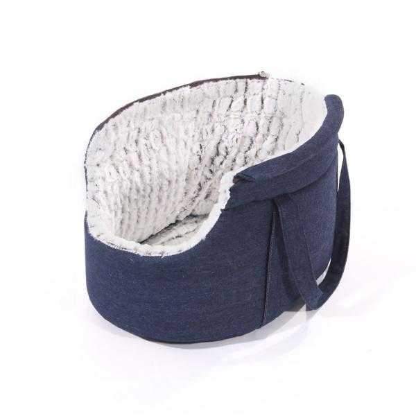 Classic Denim Luxury Dog Carrier - Dog Carriers from . at DoggyTopia