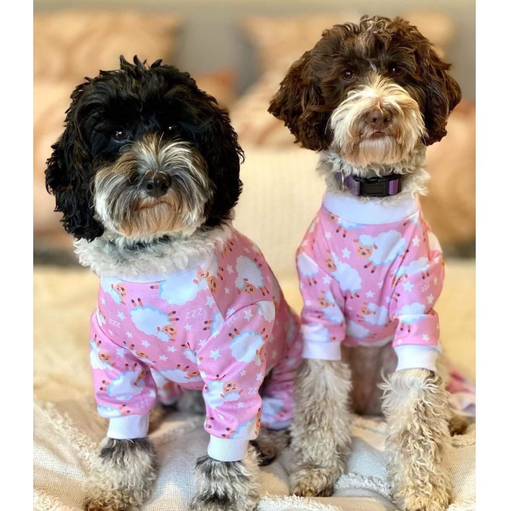 Counting Sheep Dog Pyjamas - Pink - Pyjamas from Sale at DoggyTopia