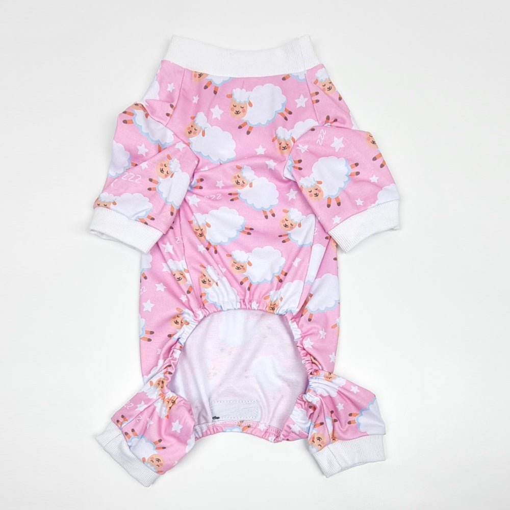 Counting Sheep Dog Pyjamas - Pink - Pyjamas from Sale at DoggyTopia