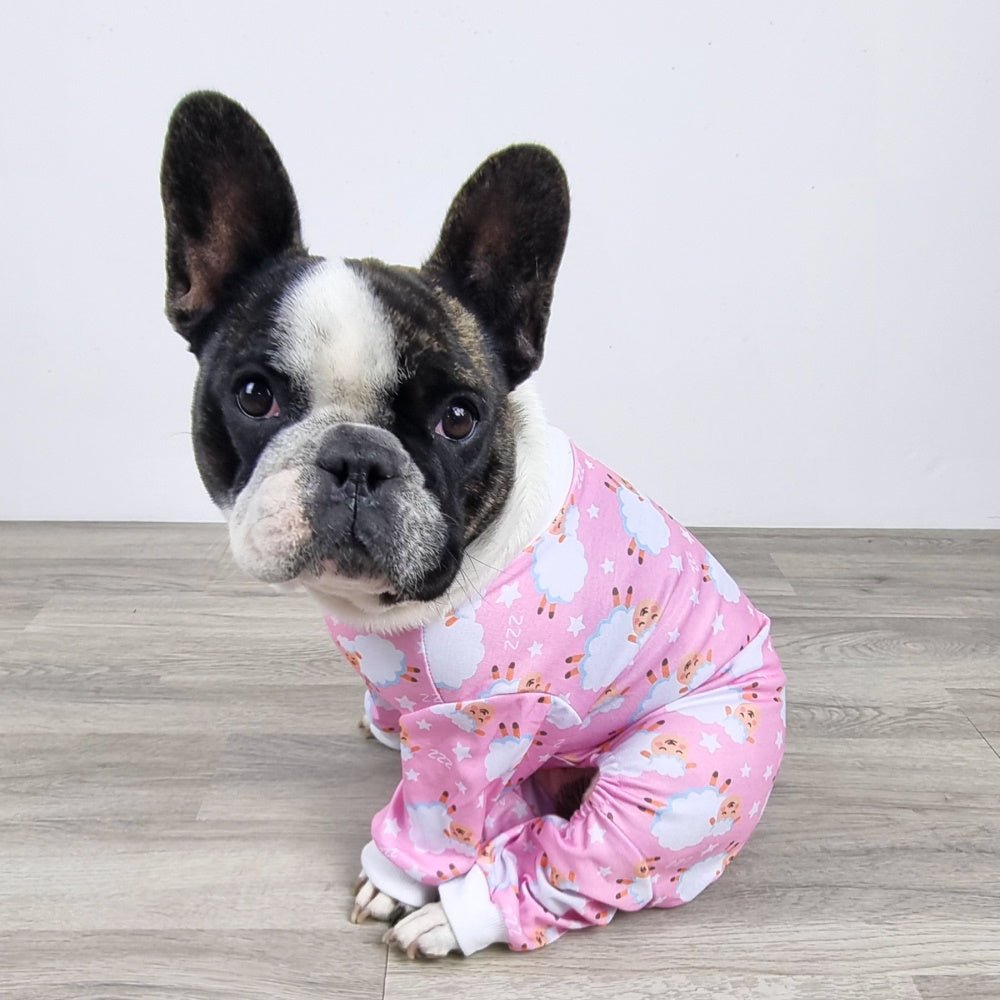 Counting Sheep Dog Pyjamas - Pink - Pyjamas from Sale at DoggyTopia
