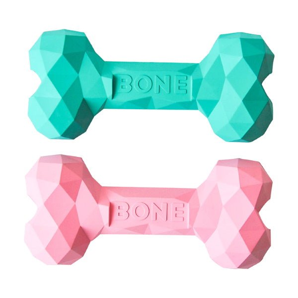 Diamond Rubber Bone - Enrichment Toys from . at DoggyTopia