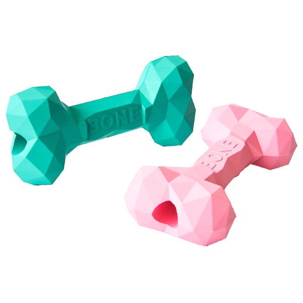 Diamond Rubber Bone - Enrichment Toys from . at DoggyTopia