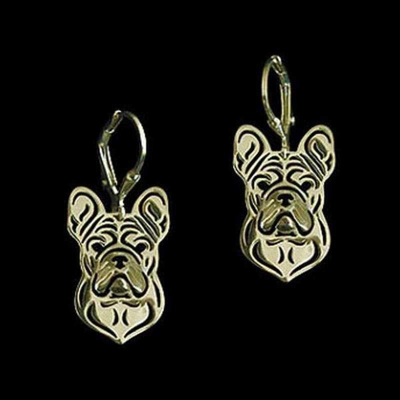 Dog Earrings - French Bulldog - Earrings from . at DoggyTopia