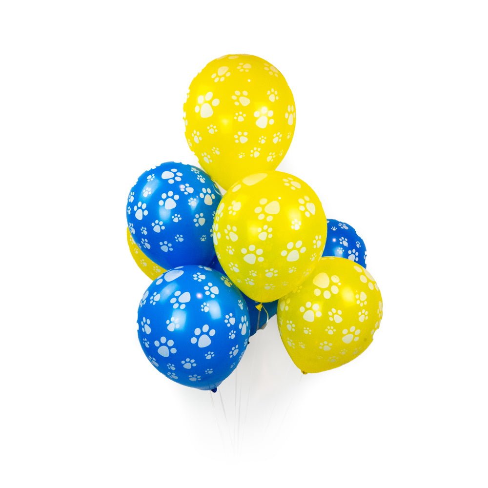 Dog Paw Prints Party Balloons - Blue - Party Balloons from . at DoggyTopia