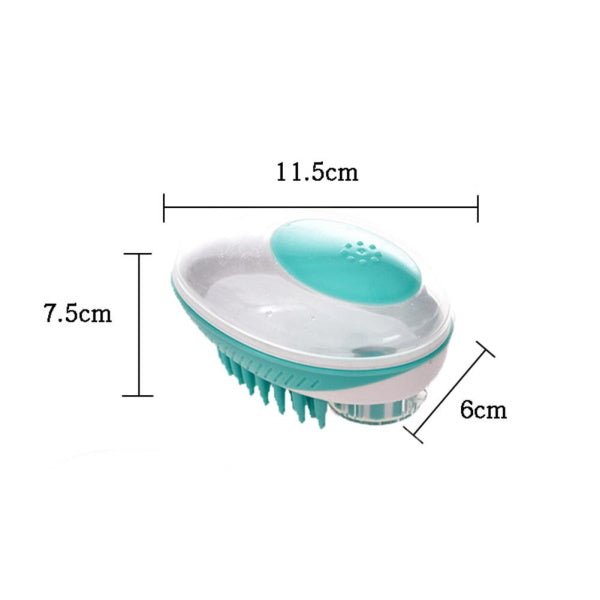 Dog Shampoo Massage Brush - Brushes from . at DoggyTopia