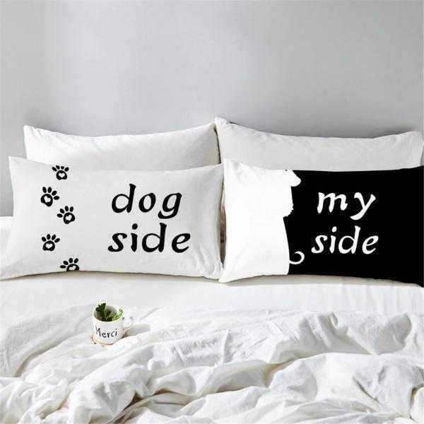 Dog Side, My Side Quilt Cover Set - Human Bedding from Sale at DoggyTopia