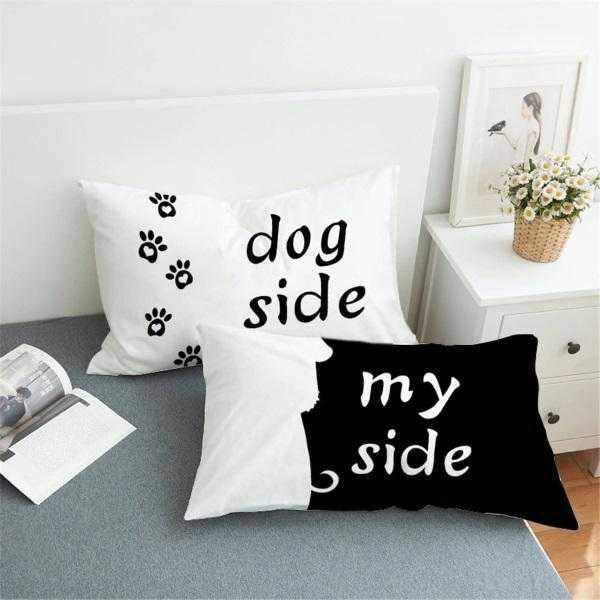 Dog Side, My Side Quilt Cover Set - Human Bedding from Sale at DoggyTopia