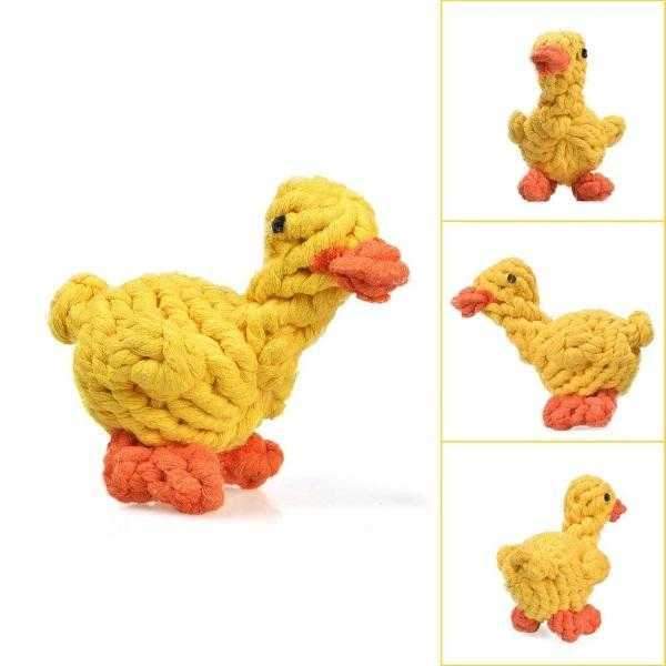 Duck Rope Dog Toy - Rope Toys from . at DoggyTopia