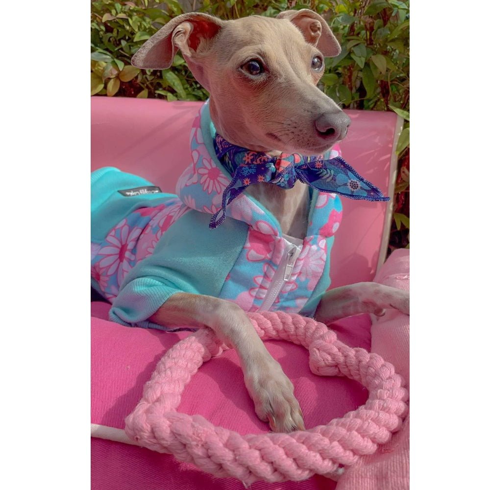 Flower Power Zip Hoodie - Hoodies from Sale at DoggyTopia