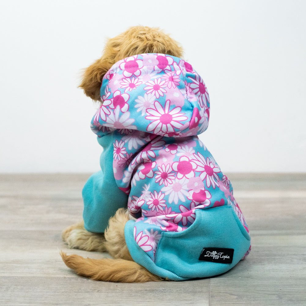 Flower Power Zip Hoodie - Hoodies from Sale at DoggyTopia