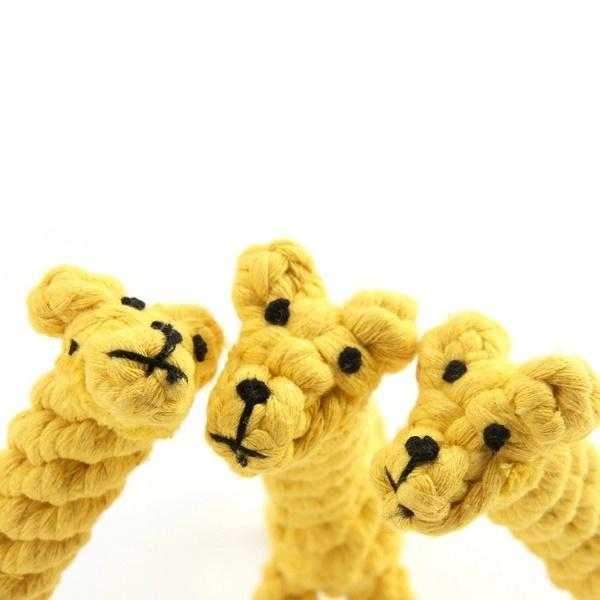 Giraffe Rope Dog Toy - Rope Toys from . at DoggyTopia