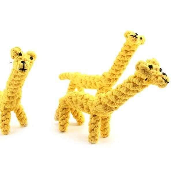 Giraffe Rope Dog Toy - Rope Toys from . at DoggyTopia