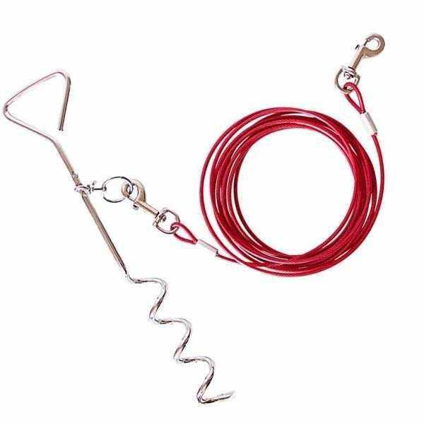 Heavy Duty Tie Out Cable 10 Meters - Tie Out Cables from . at DoggyTopia
