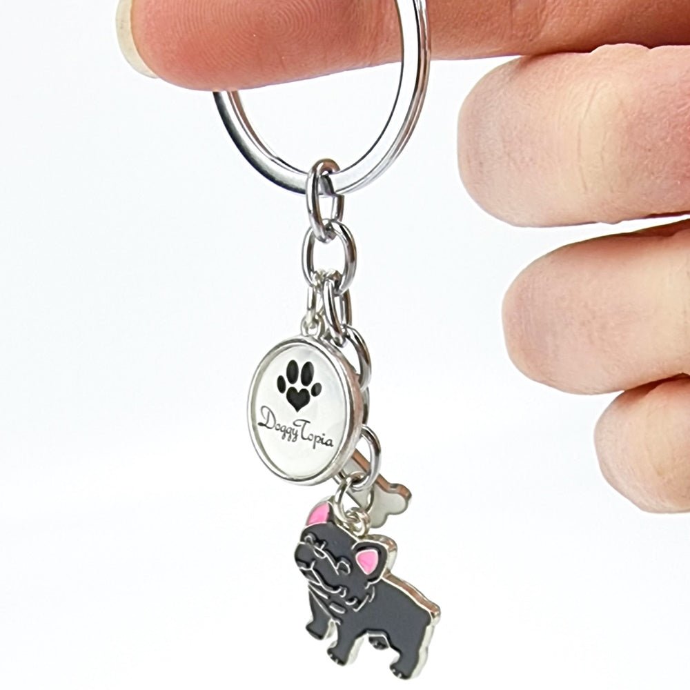 Key Ring French Bulldog - Key Rings from . at DoggyTopia