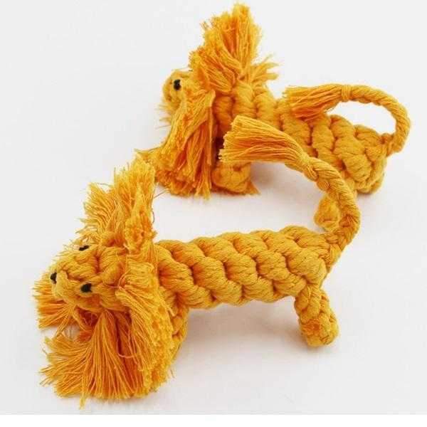 Lion Rope Dog Toy - Rope Toys from . at DoggyTopia