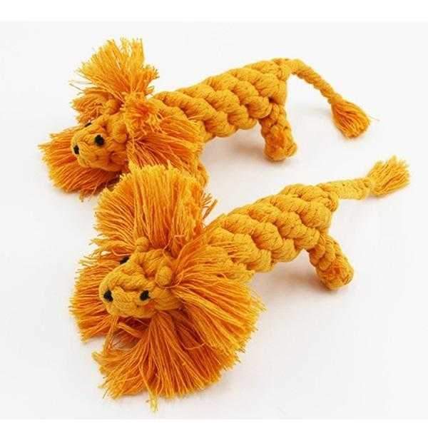 Lion Rope Dog Toy - Rope Toys from . at DoggyTopia