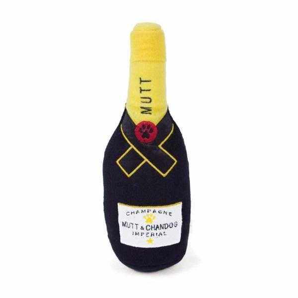 Mutt & Chandog Champagne Dog Toy - Designer Toys from Dog Diggin Designs at DoggyTopia