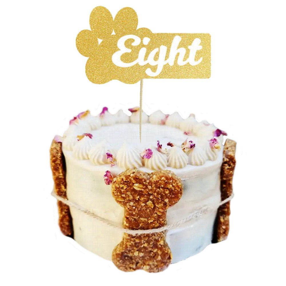 Number Eight - Dog Cake Topper - Cake Toppers from . at DoggyTopia