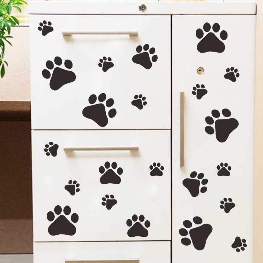 Paw Prints Vinyl Wall Decals - Decals from . at DoggyTopia