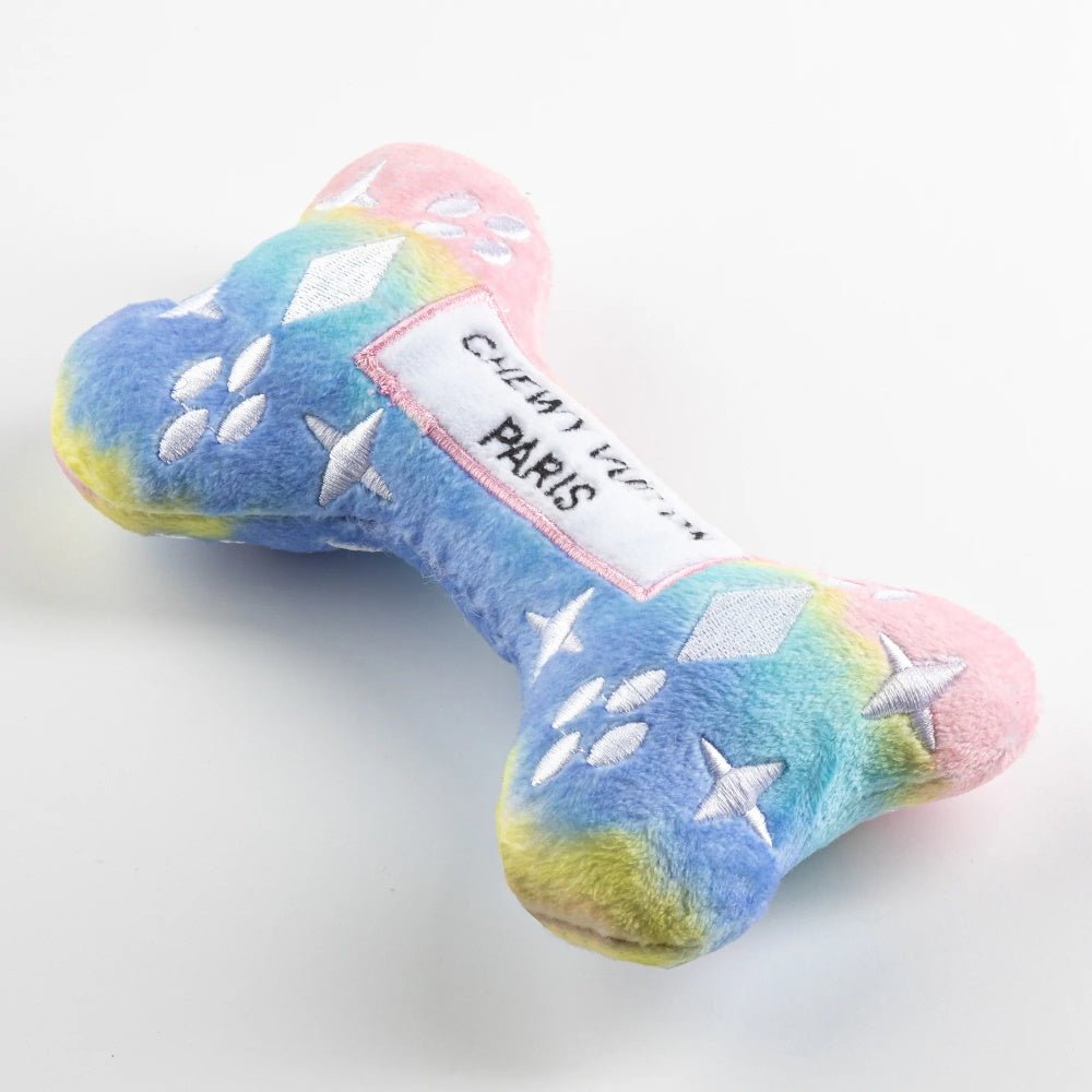 Pink Ombre Chewy Vuiton Bone Toy - Designer Toys from Haute Diggity Dog at DoggyTopia
